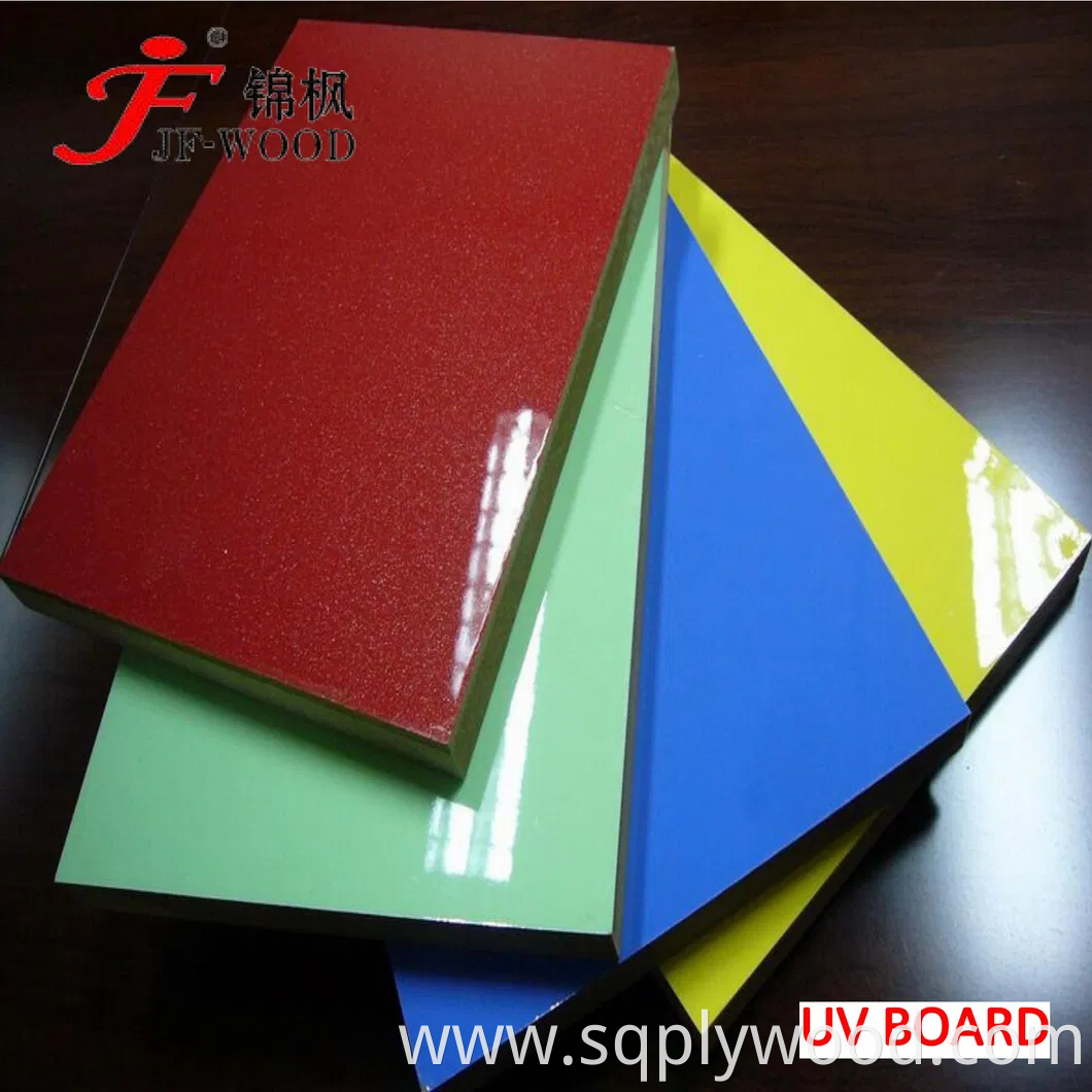 High Glossy UV MDF Blockboard Particle Board MDF UV Board
